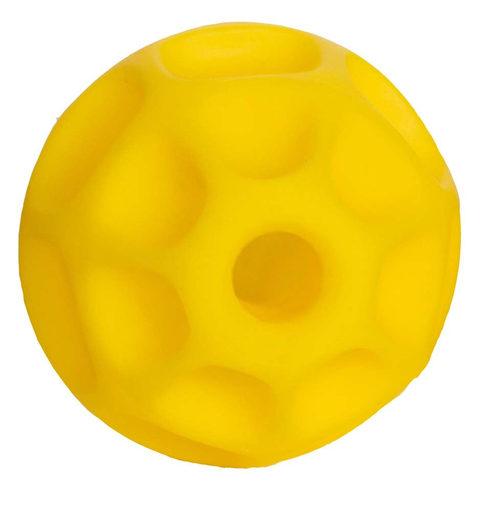 Starmark Treat Dispensing Tetraflex Dog Toy Yellow Small