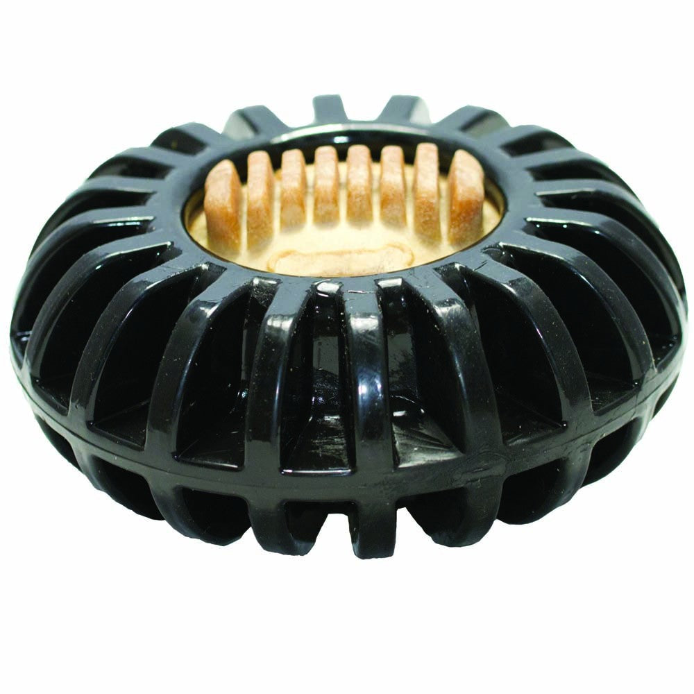 Starmark Dog Toy Treat Wheeler, Black Large, 4.75 in