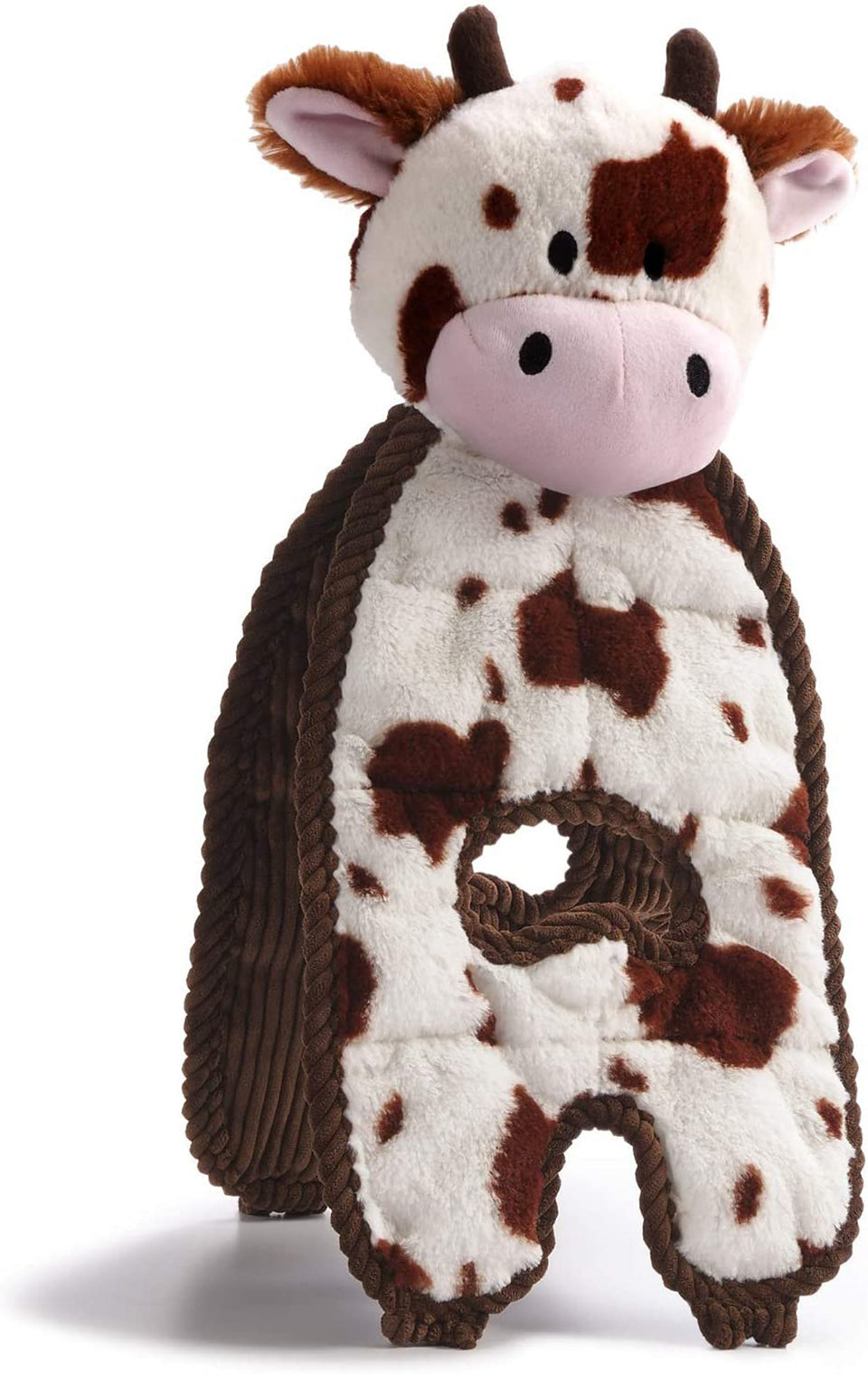 Charming Pet Cuddle Tug Cozy Cow Dog Toy
