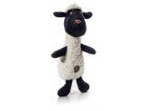 Charming Pet Products Scruffles Lamb Plush Dog Toy Black/White 1ea/SM - Pets Perfect