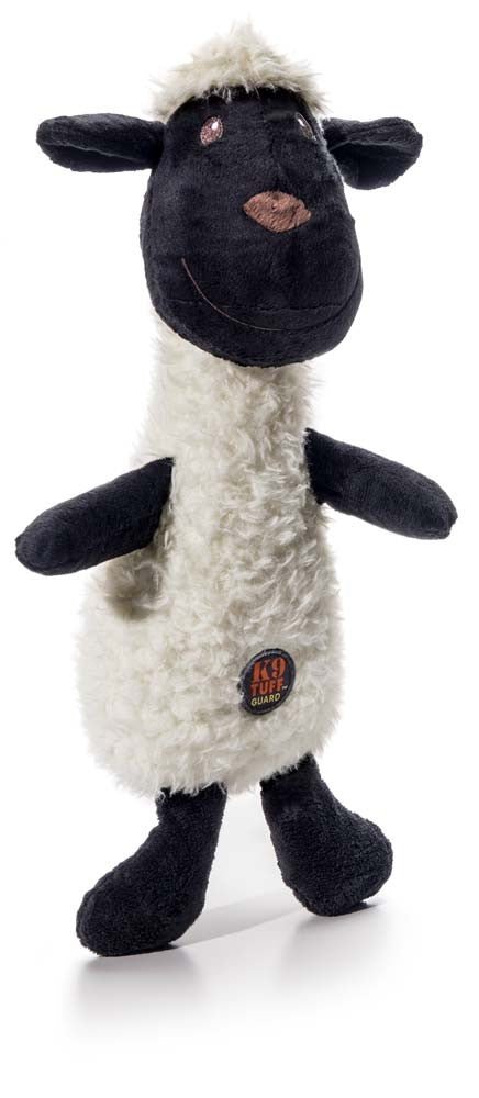 Charming Pet Products Scruffles Lamb Plush Dog Toy Black/White 1ea/SM - Pets Perfect