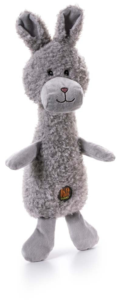 Charming Pet Products Scruffles Bunny Plush Dog Toy Gray 1ea/SM - Pets Perfect
