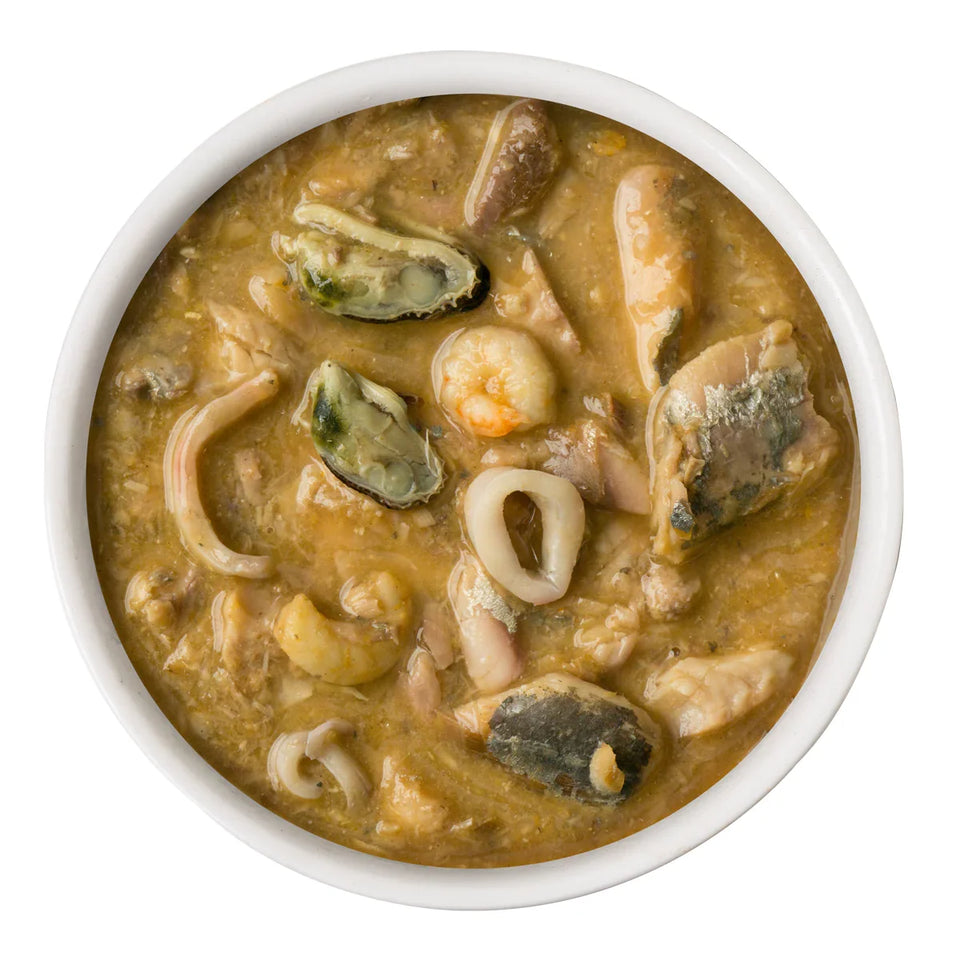 Weruva Cat Marbella Paella with Mackerel, Shrimp and Mussels in Gravy, 3 oz each, Case of 24