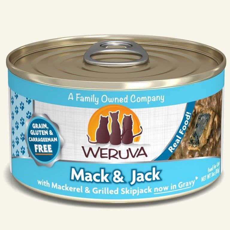 Weruva Mack and Jack with Mackerel and Grilled Skipjack in Gravy 3oz. (Case of 24) - Pets Perfect