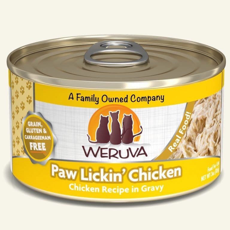 Weruva Cat Paw Lickin Chicken Chicken Recipe in Gravy 3oz. (Case of 24) - Pets Perfect