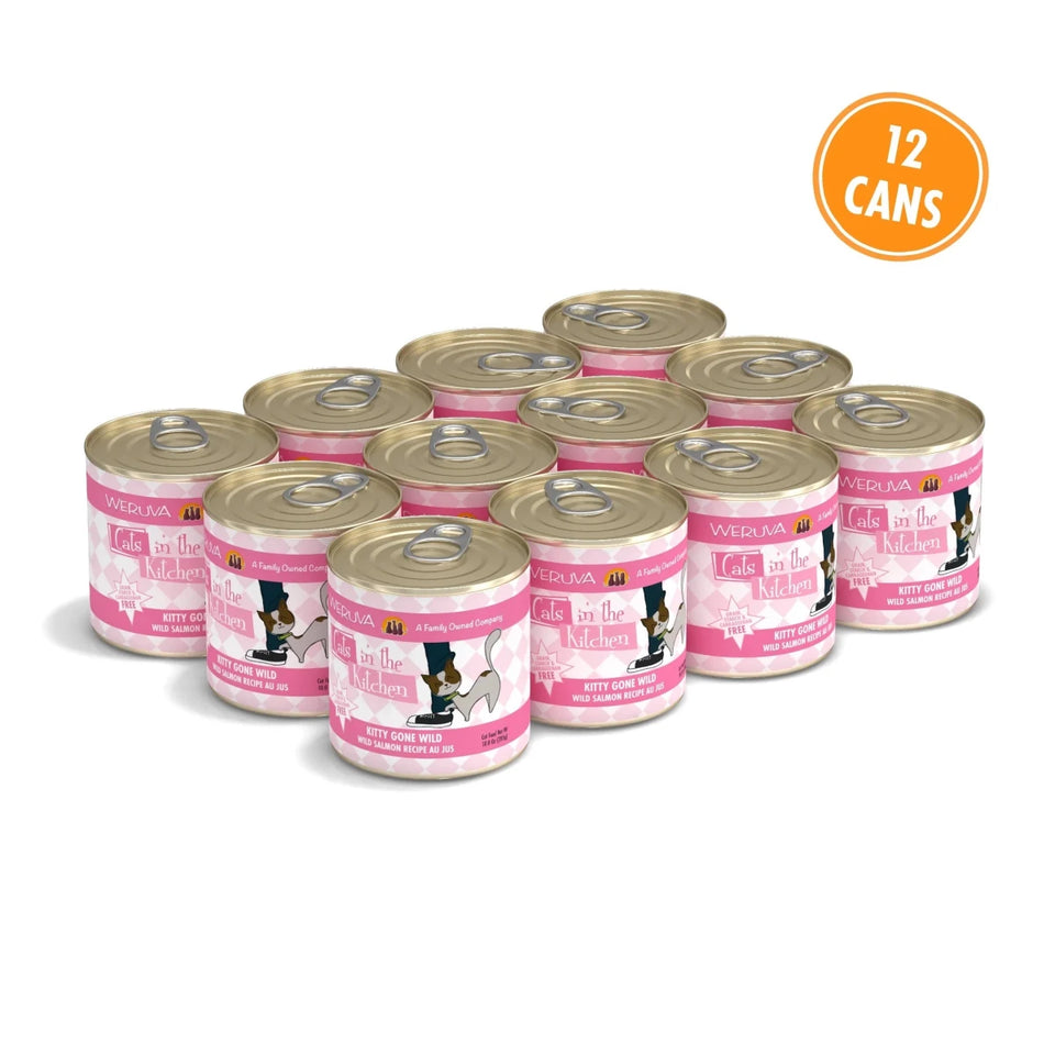 Cats in the Kitchen Kitty Gone Wild Wild Salmon, Tuna, 10 oz, 12 ct, view 4