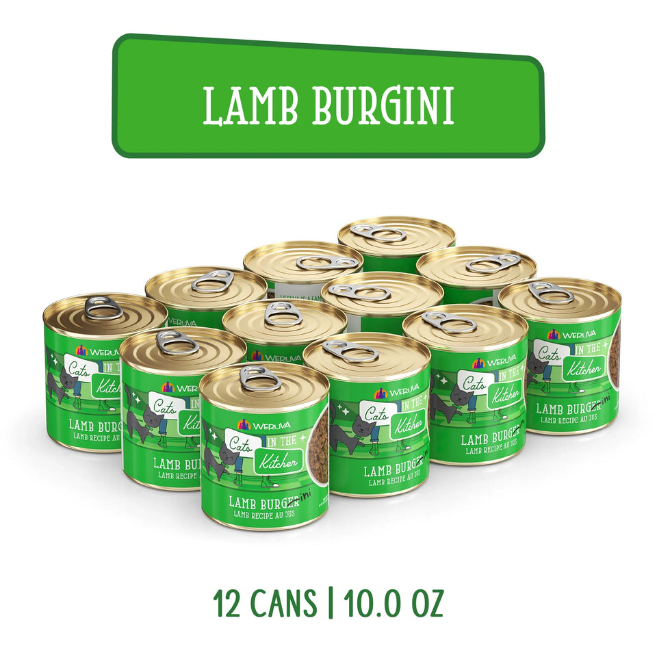 Cats in the Kitchen Lamb Burger-ini Lamb Recipe 10 oz. 12 ct