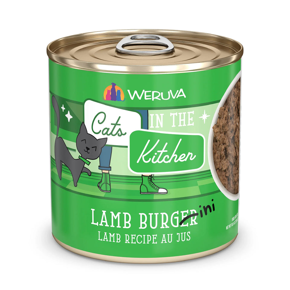 Cats in the Kitchen Lamb Burger-ini Lamb Recipe 10 oz. 12 ct