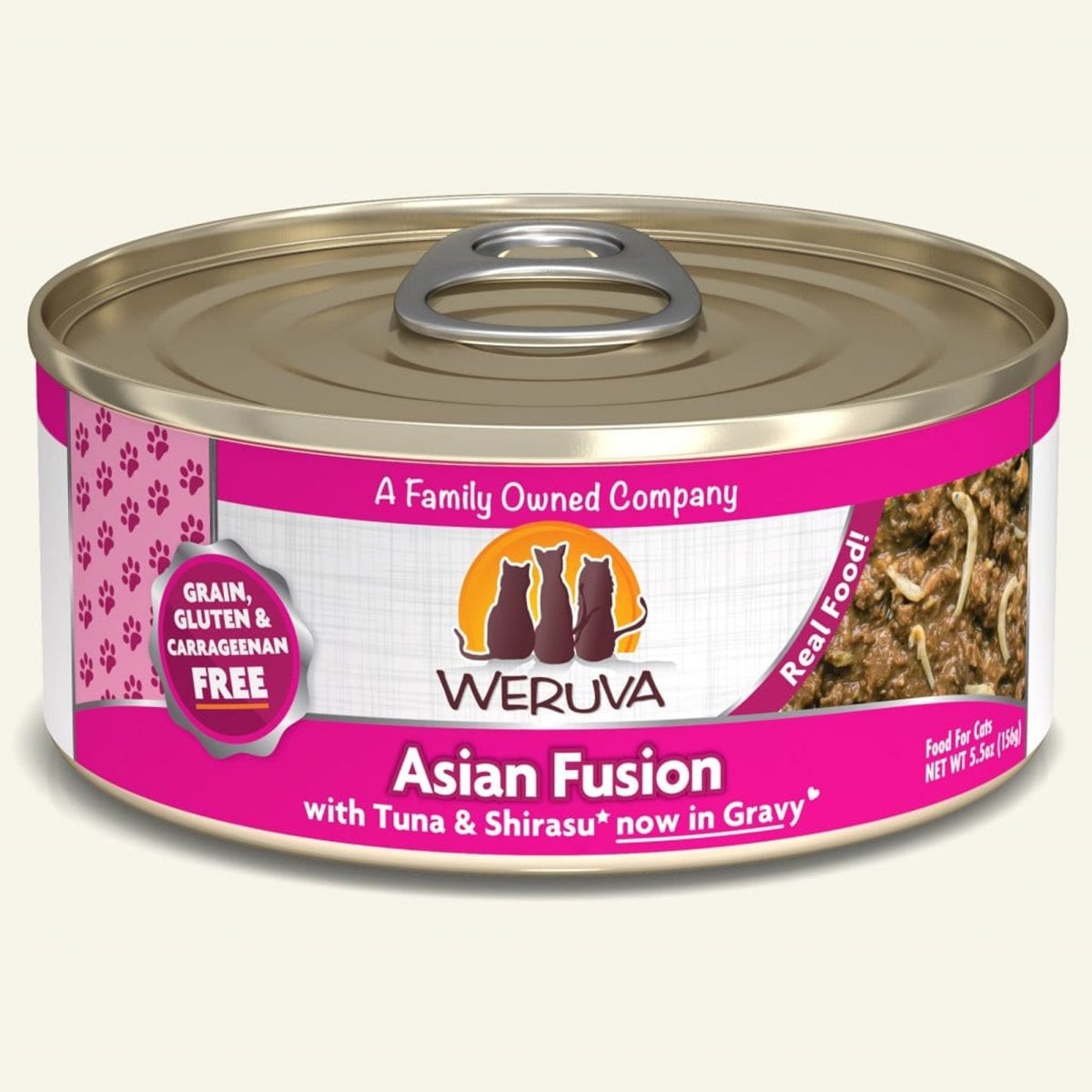 Weruva Cat Asian Fusion with Tuna and Shirasu in Gravy 5.5oz. (Case of 24) - Pets Perfect