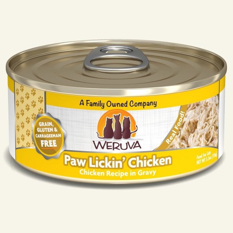 Weruva Cat Paw Lickin Chicken Chicken Recipe in Gravy 5.5oz. (Case of 24) - Pets Perfect