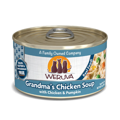 Weruva Cat Grandmas Chicken Soup with Chicken and Pumpkin, 5.5 oz each, Case of 24