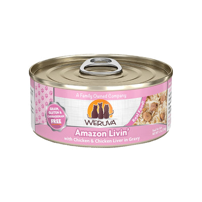 Weruva Cat Nine Liver with Chicken and Chicken Liver in Gravy, 5.5 oz each, Case of 24