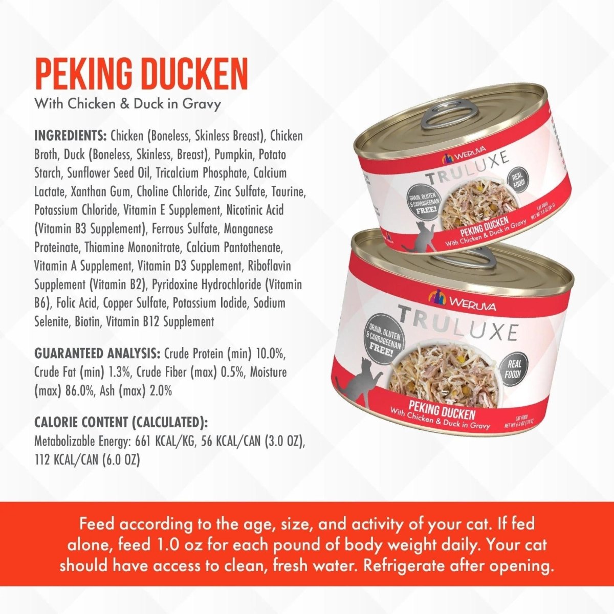 Truluxe Cat Peking Ducken 3oz. (Case of 24) - Pets Perfect