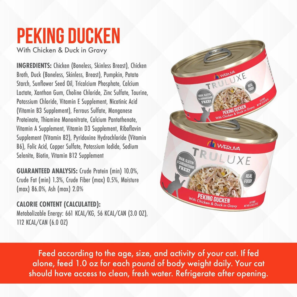 Truluxe Cat Peking Ducken, 3 oz each, Case of 24