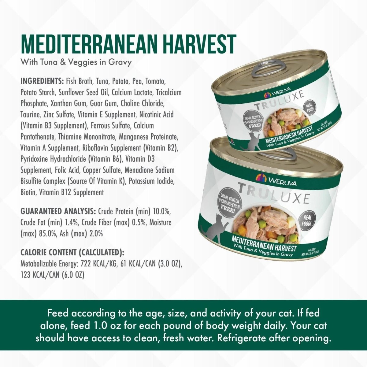 Truluxe Cat Mediterranean Harvest W Vegetable 3oz. (Case of 24) - Pets Perfect