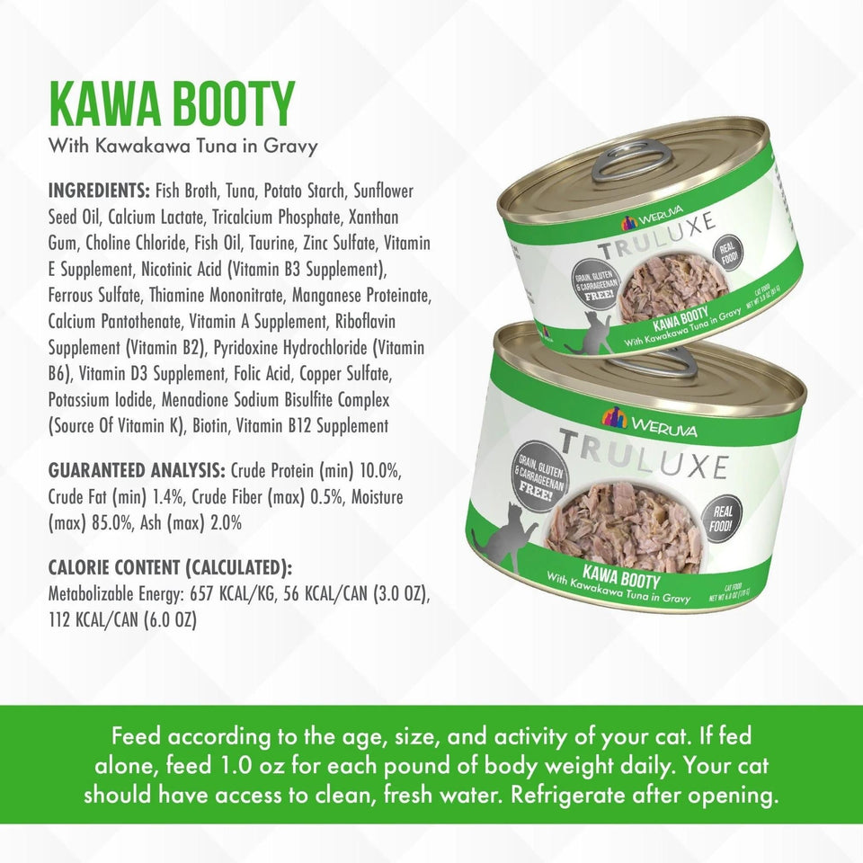 Truluxe Cat Kawa Booty, 6 oz each, Case of 24