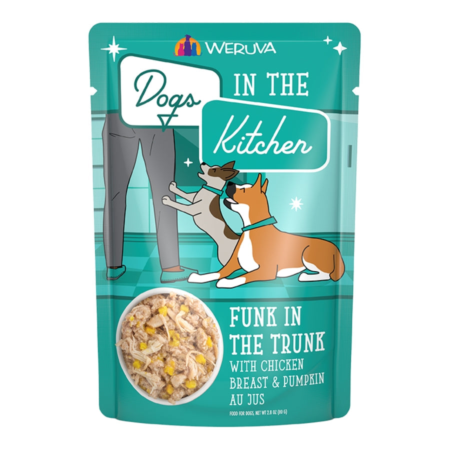 Dogs in The Kitchen Dog Funk in Trunk With Chicken & Pumpkin 2.8 oz. Pouch 12 ct