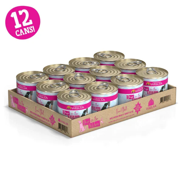Dogs in The Kitchen Fowl Ball Chicken and Turkey Au Jus Wet Dog Food 10 oz