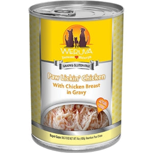 Weruva Dog Paw Lickin Chicken With Chicken Breast in Gravy, 14 oz each, Case of 12