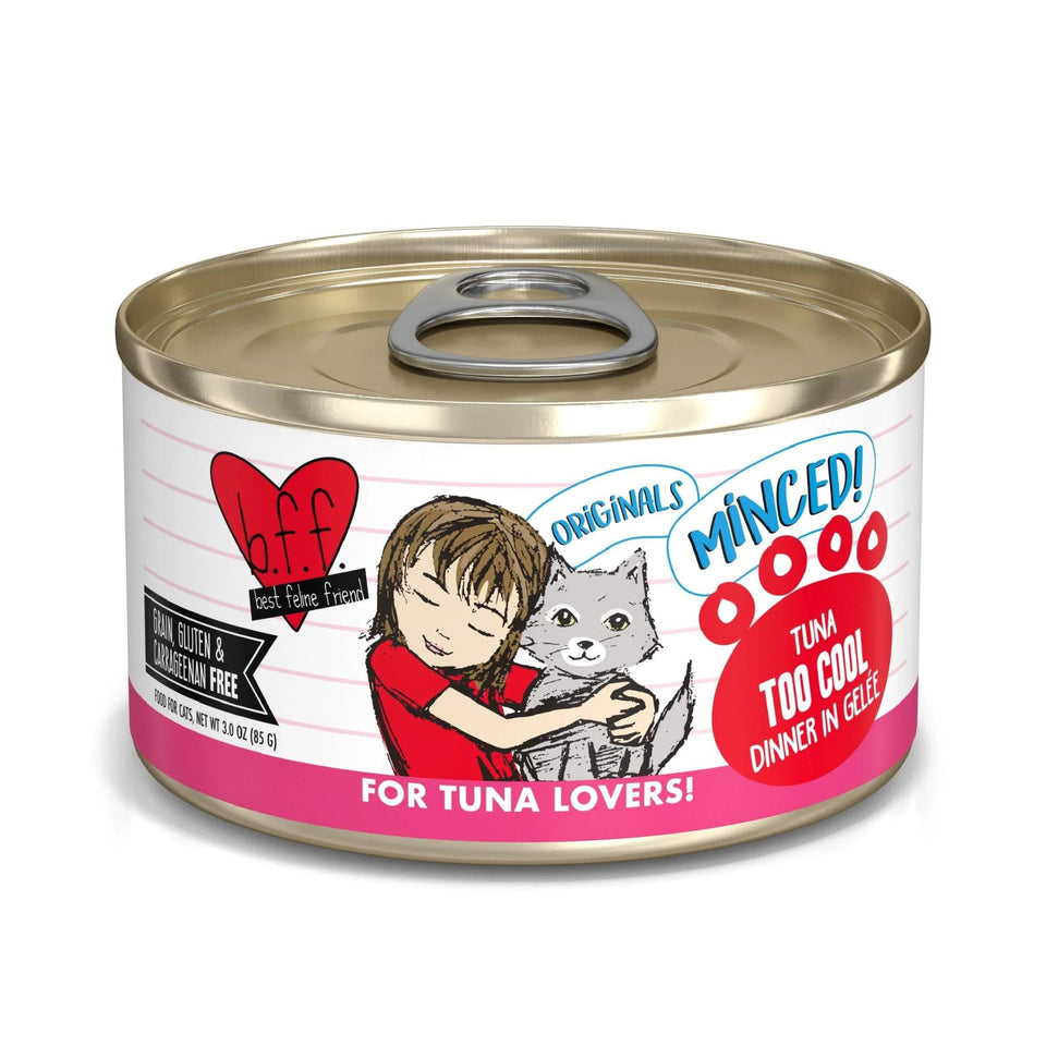 BFF Cat Originals Tuna Too Cool Tuna Dinner in Gele, 3 oz 24 ct