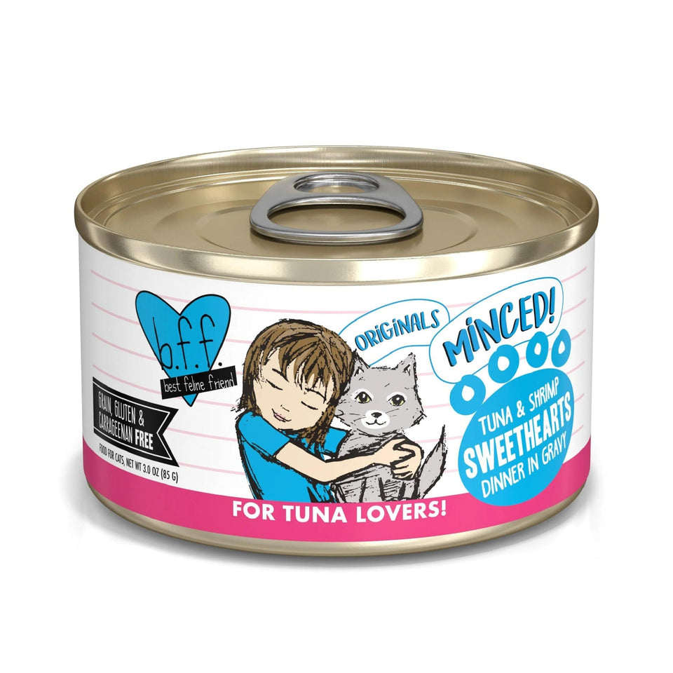 BFF Cat Originals Tuna and Shrimp Sweethearts Dinner in Gravy, 3 oz 24 ct