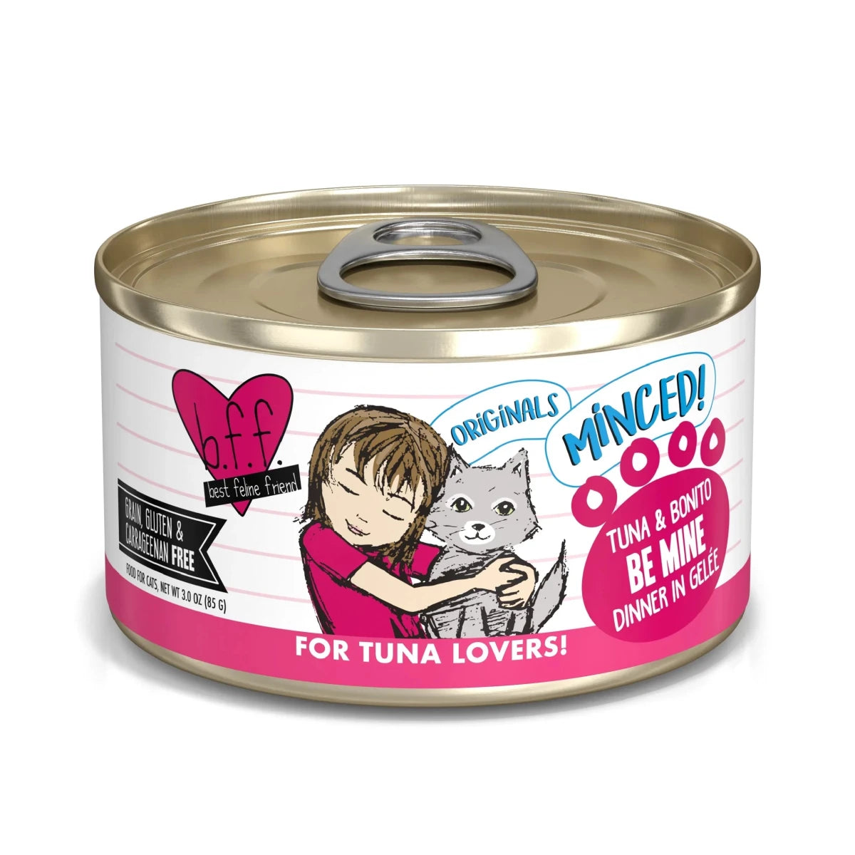 BFF Cat Tuna and Bonito Be Mine Dinner in Gele 3oz. (Case of 24) - Pets Perfect