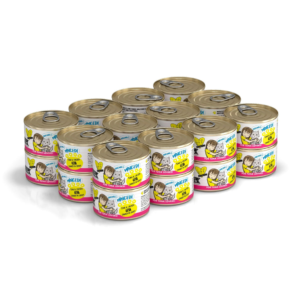 BFF Cat Tuna and Chicken 4Eva Dinner in Gravy, 3 oz 24 ct
