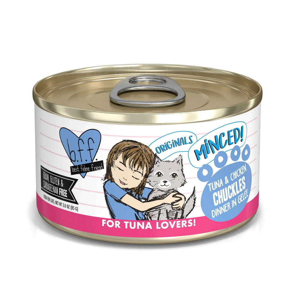 BFF Cat Tuna and Chicken Chuckles Dinner in Gele, 3 oz (Case of24)