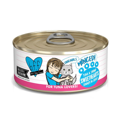 BFF Cat Originals Tuna and Shrimp Sweethearts Dinner in Gravy, 5.5 oz 24 ct