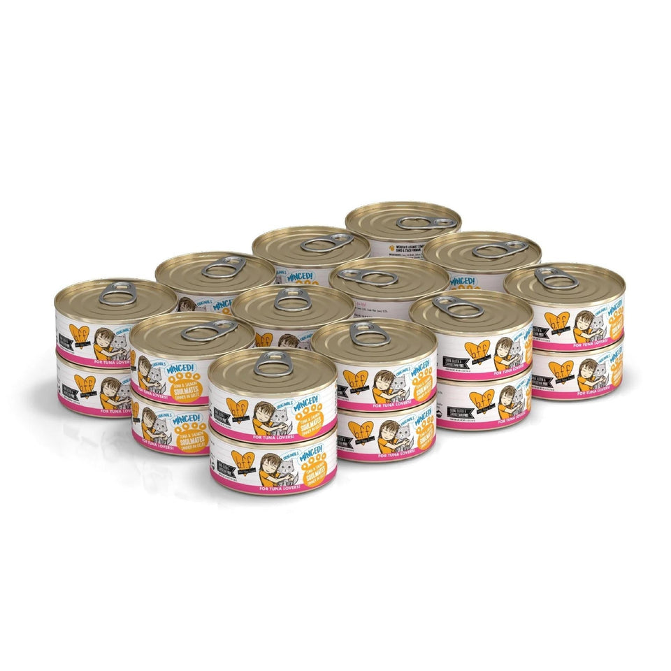 BFF Cat Originals Tuna and Salmon Soulmates Dinner in Gelee, 5.5 oz 24 ct
