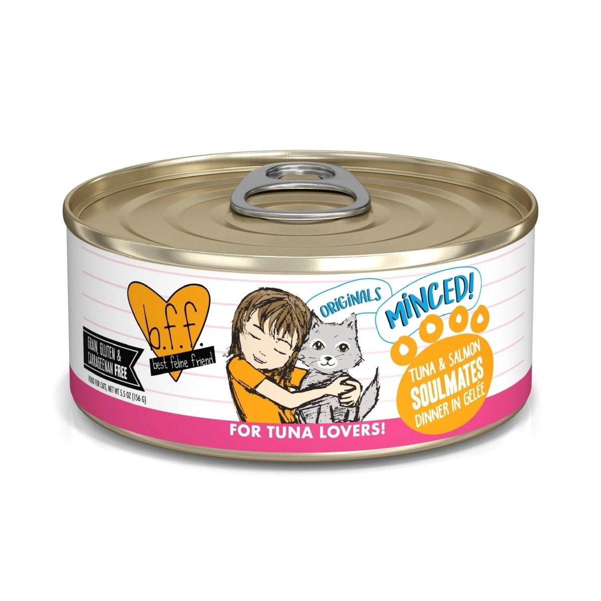 BFF Cat Originals Tuna and Salmon Soulmates Dinner in Gelee 5.5oz. (Case of 24) - Pets Perfect