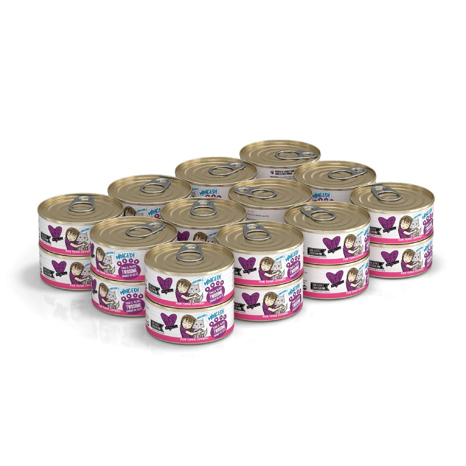 BFF Cat Tuna and Tilapia Twosome Dinner in Gele 5.5 oz. 24 ct