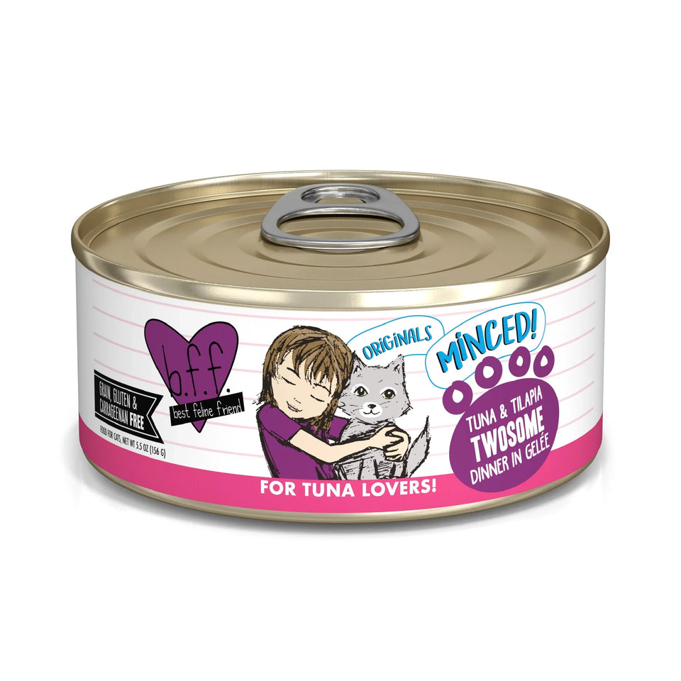 BFF Cat Tuna and Tilapia Twosome Dinner in Gele 5.5 oz. 24 ct