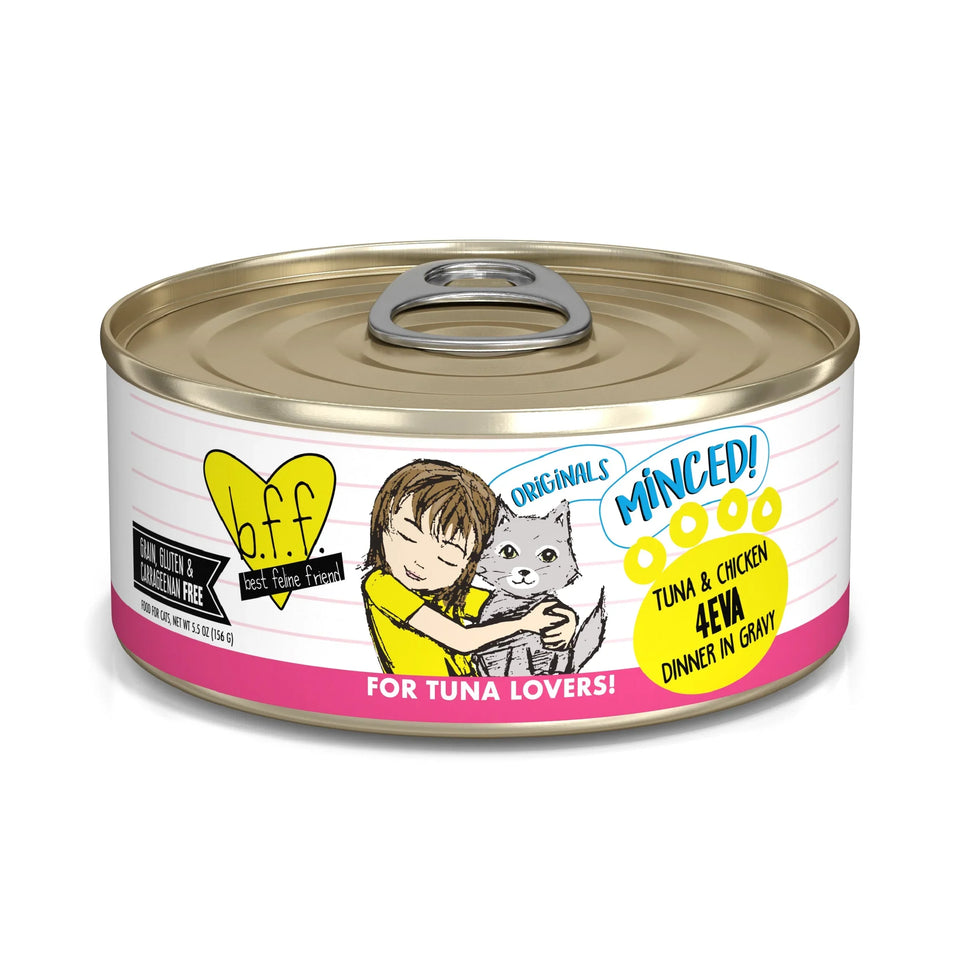 BFF Cat Tuna and Chicken 4Eva Dinner in Gravy, 5.5 oz 24 ct