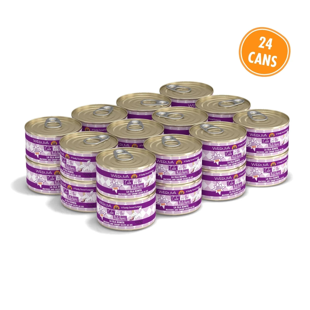 Cats In The Kitchen La Isla Bonita Mackerel and Shrimp Recipe 3.2oz. (Case of 24) - Pets Perfect