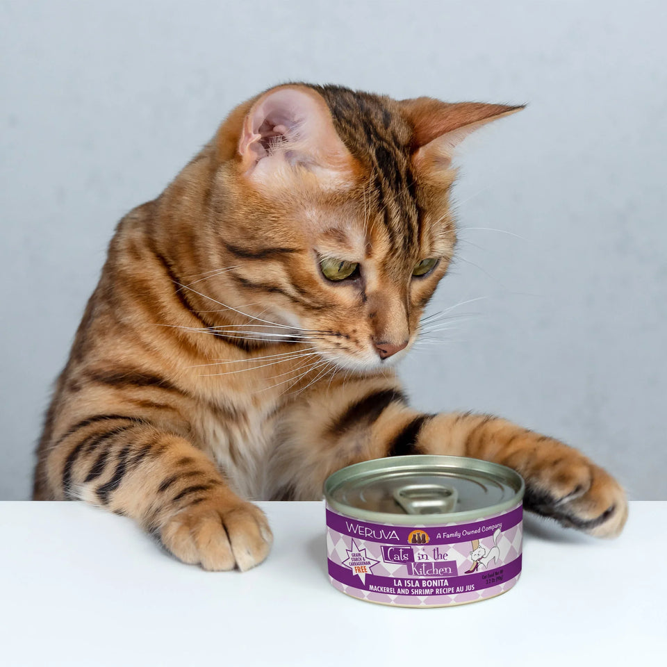 Cats in The Kitchen La Isla Bonita Mackerel and Shrimp Recipe, 3.2 oz 24 ct