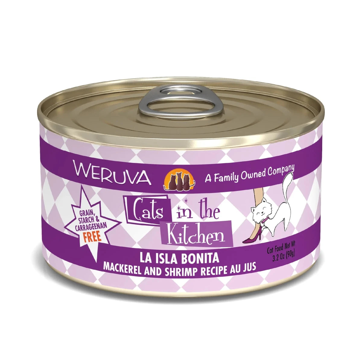 Cats In The Kitchen La Isla Bonita Mackerel and Shrimp Recipe 3.2oz. (Case of 24) - Pets Perfect