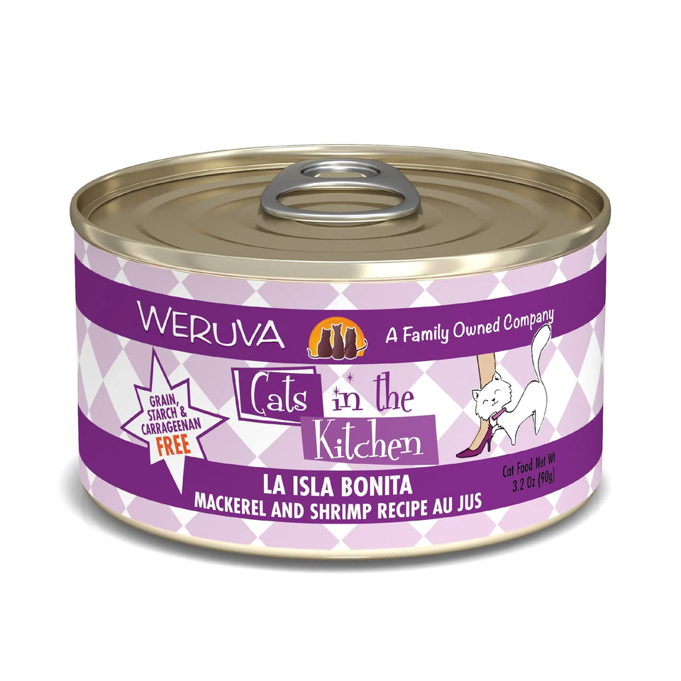 Cats in The Kitchen La Isla Bonita Mackerel and Shrimp Recipe, 3.2 oz 24 ct
