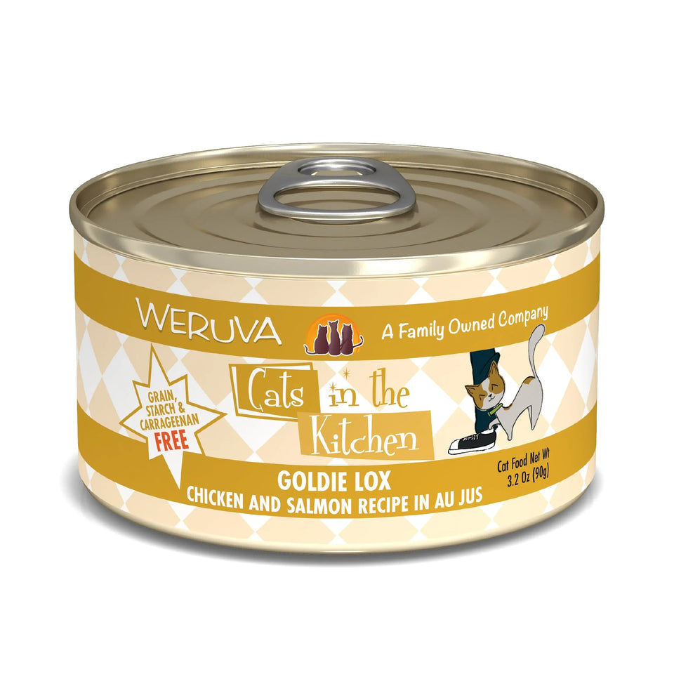 Cats in The Kitchen Goldie Lox Chicken and Salmon Recipe, 3.2 oz 24 ct