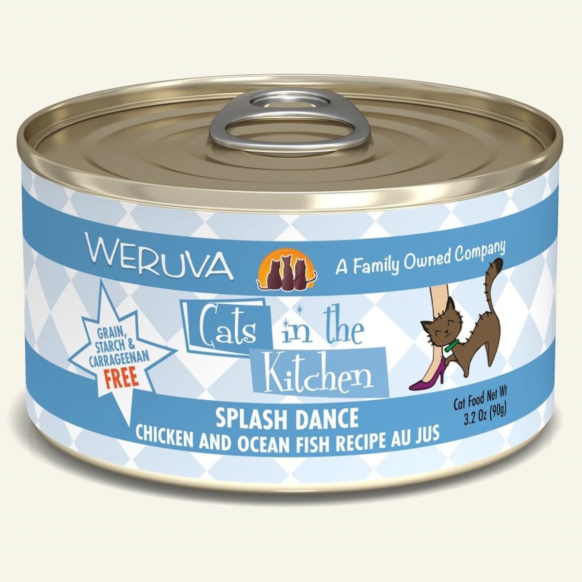 Cats In The Kitchen Splash Dance Chicken and Ocean Fish Recipe 3.2oz. (Case of 24) - Pets Perfect