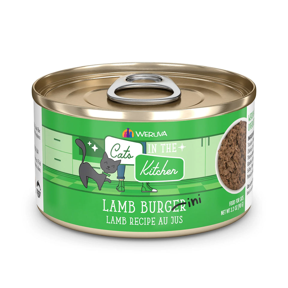 Cats in the Kitchen Lamb Burger-ini Lamb Recipe, 3.2 oz 24 ct