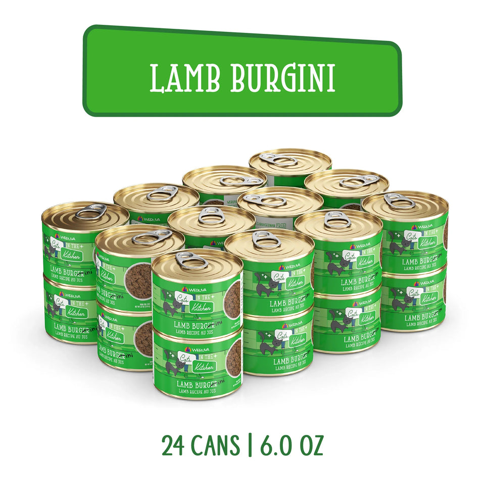Cats in the Kitchen Lamb Burger-ini Lamb Recipe, 6 oz 24 ct