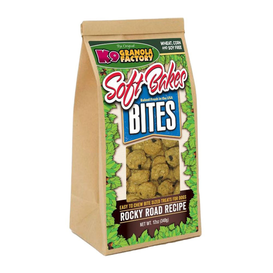 K9 Granola Soft Bakes Bites, Rocky Road Coconut Peanut Butter, 12 oz