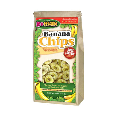 K9 Granola Factory Banana Chips Dog Treats 12 oz