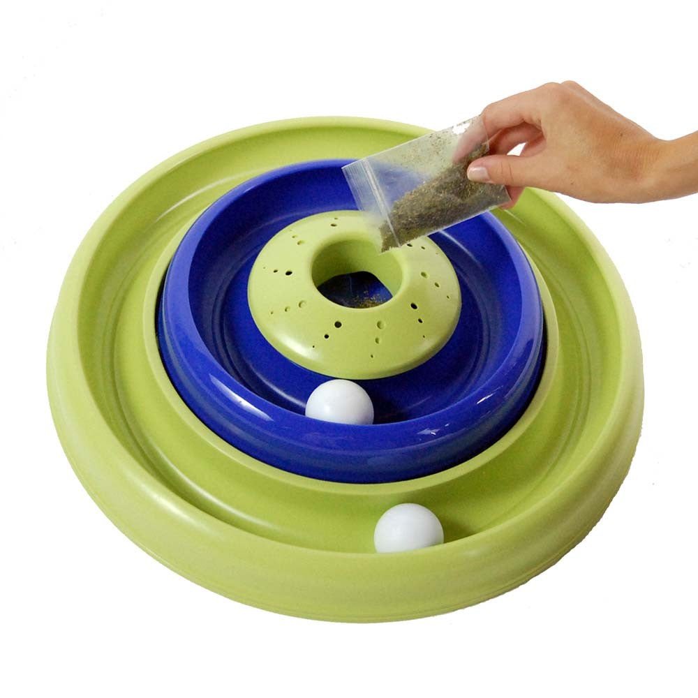 Bergan Catnip Hurricane Cat Toy Green; Blue - Pets Perfect