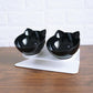 Elevated Non - Slip Double Cat Bowl With 15° Tilted Design - Pets Perfect