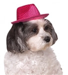 Rubies Pink Sequin Fedora Medium-Large