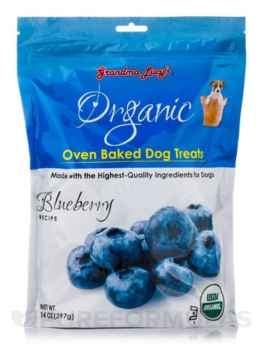 Grandma Lucys Dog Organic Baked Blueberry Treat 14 oz. - Pets Perfect