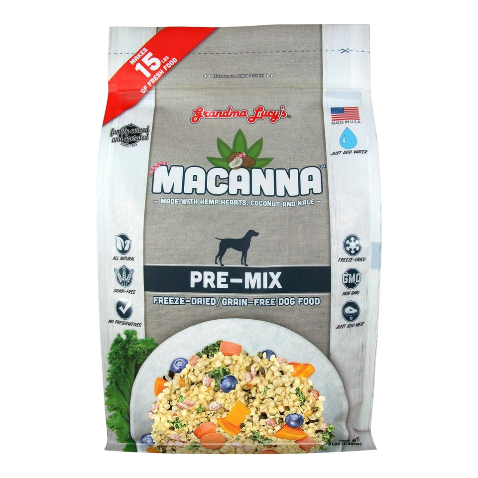 Grandma Lucy's Macanna Grain-Free Premix Dehydrated Dog Food - 3 lb