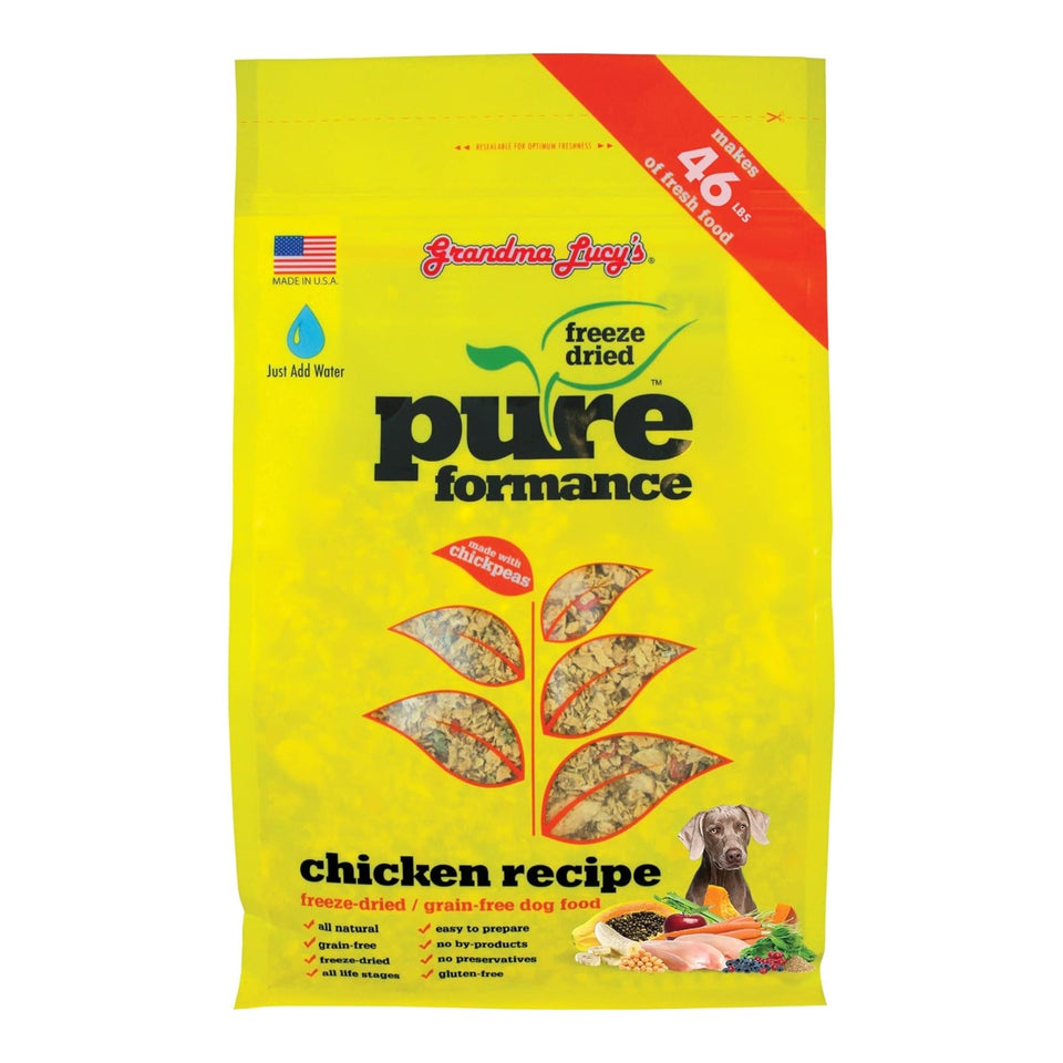 Grandma Lucys Dog Pure Grain-Free Chicken Chickpea 10 lb